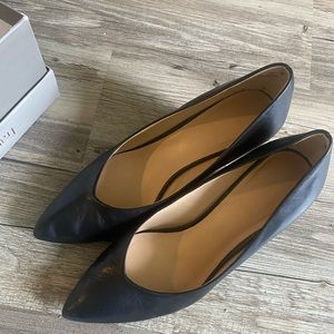 Franco Sarto black wedge heel